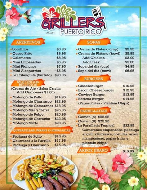 grillers puerto rico restaurant|grillers puerto rico restaurant menu.